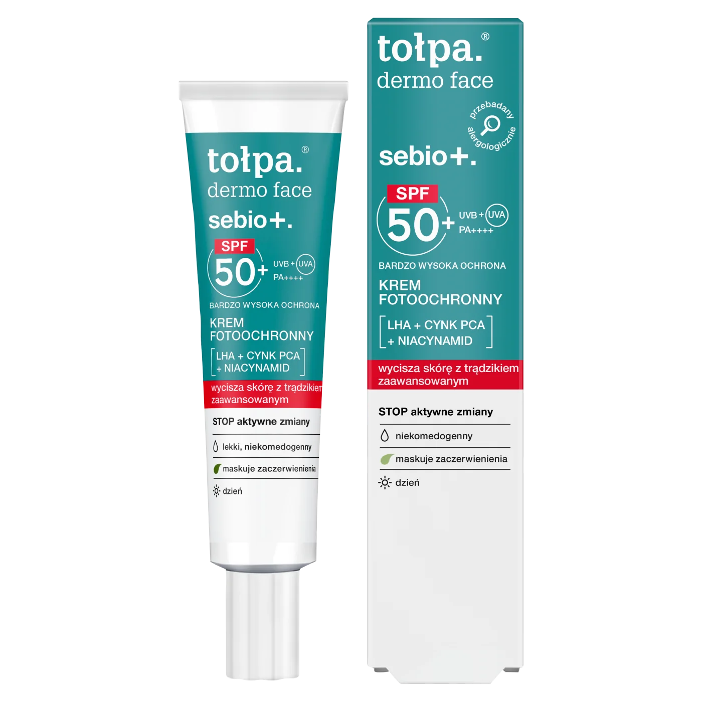 Tołpa Dermo Face Sebio+ krem fotoochronny z SPF 50+, 40 ml