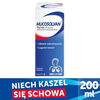 Mucosolvan, 30 mg/5 ml, syrop, 200 ml 