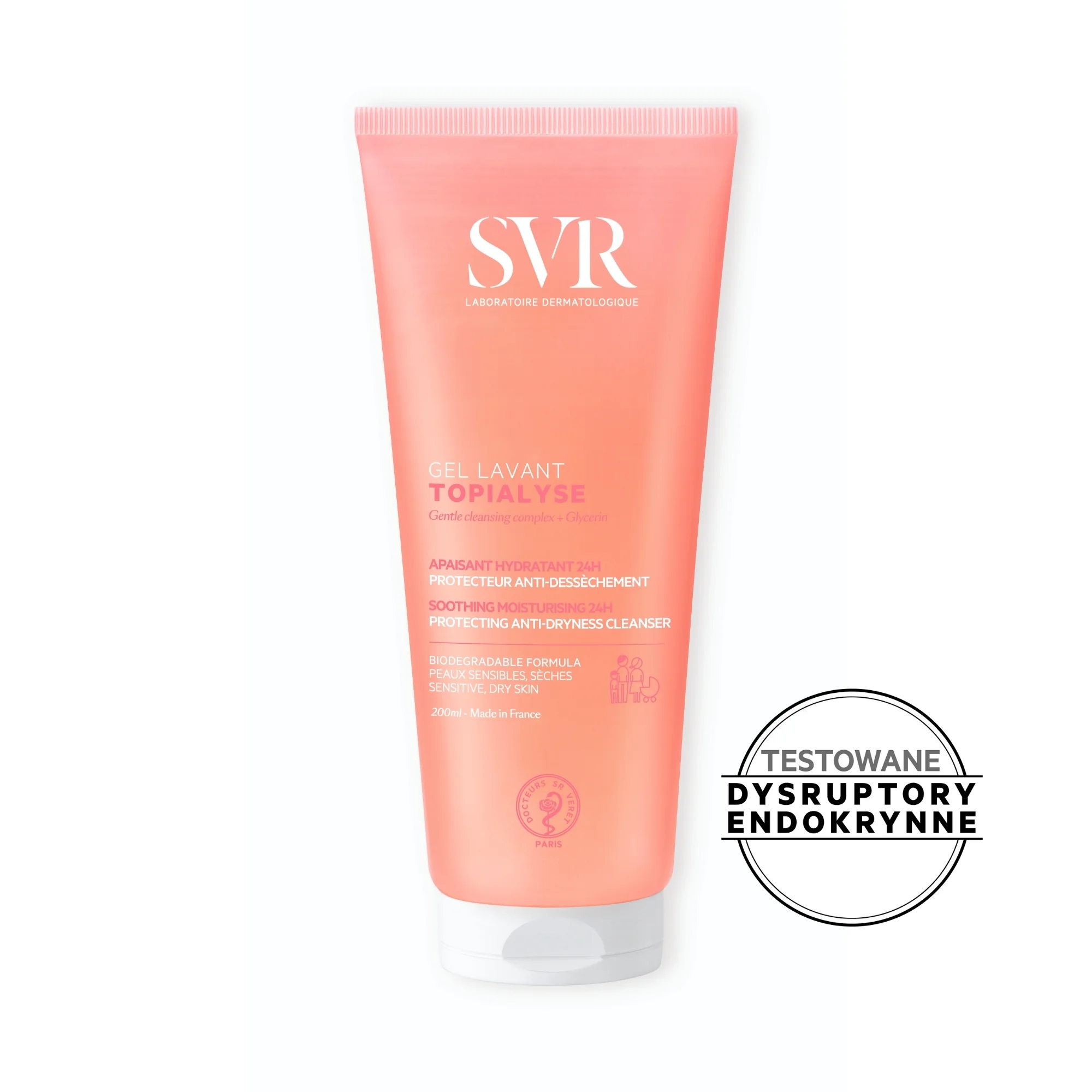 SVR Topialyse Gel Lavant biodegradowalny żel do mycia, 200 ml