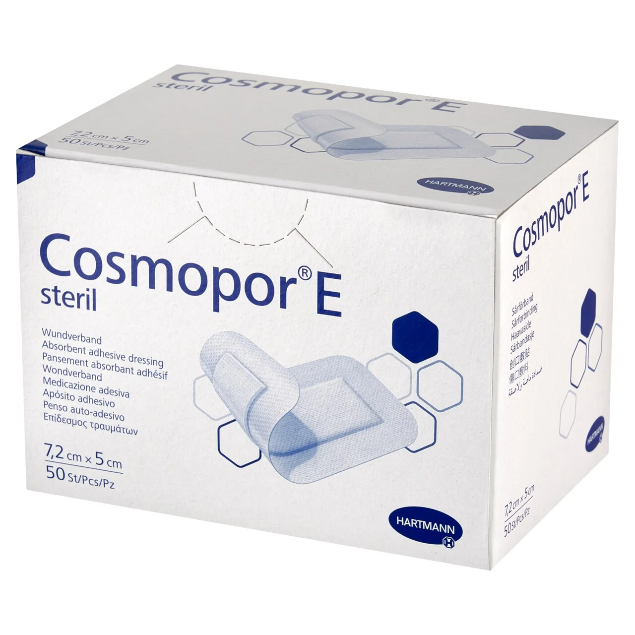 Cosmopor E opatrunek jałowy, 7,2 x 5cm, 50 szt.