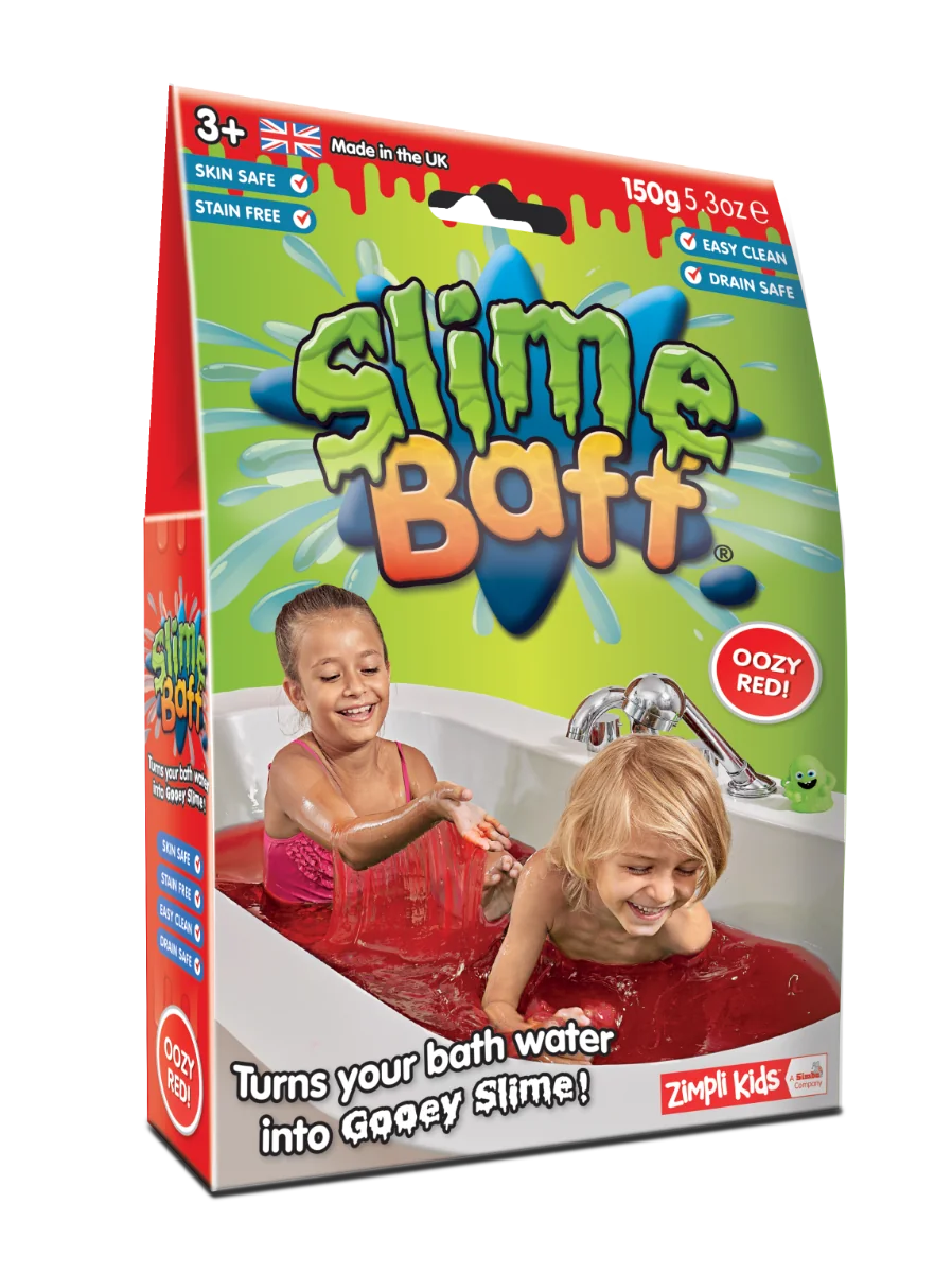 Zimpli Kids Slime Baff zestaw do robienia glutów, czerwony, 150 g