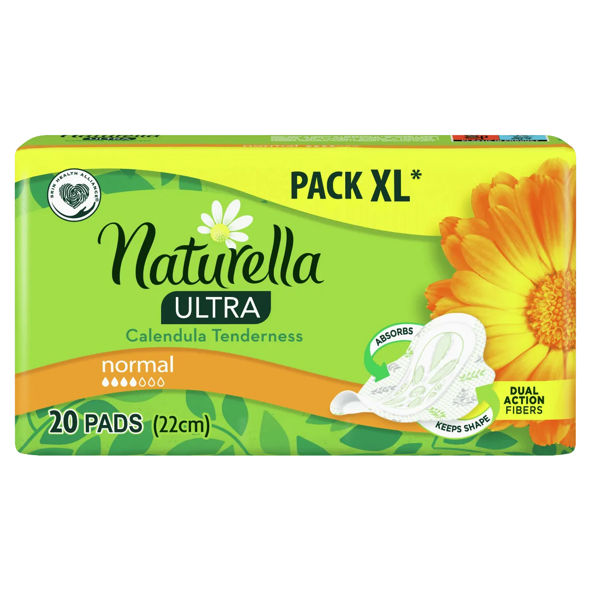 Naturella Ultra Normal podpaski ze skrzydełkami Nagietek, 20 szt. 