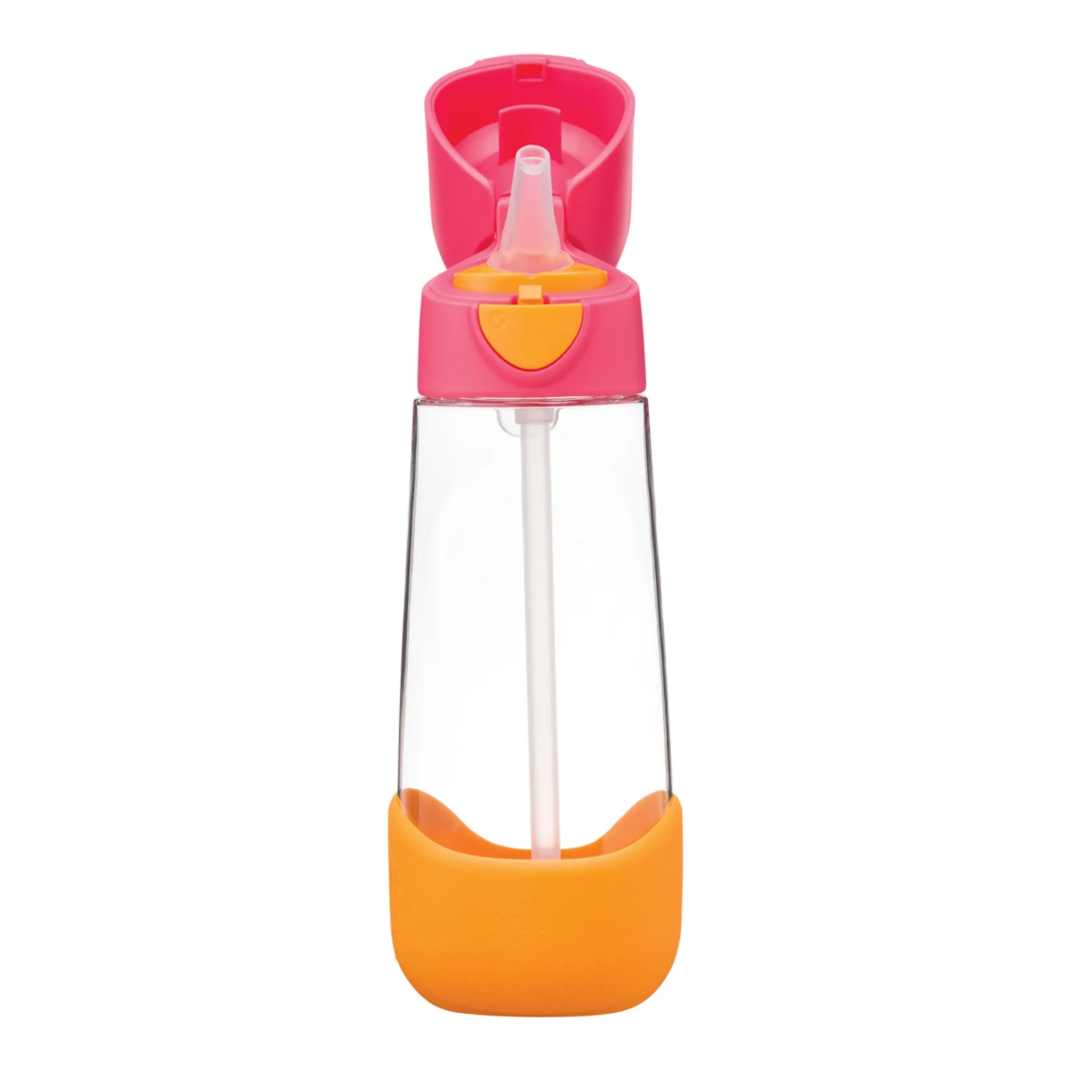 B.box butelka na wodę tritanowa ze słomką Strawberry Shake, 600 ml