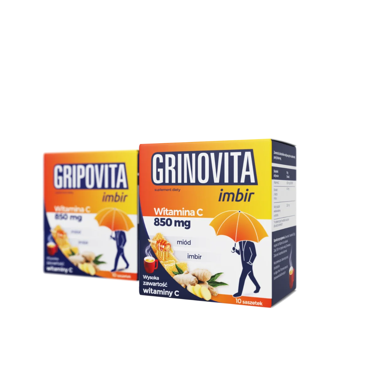 Grinovita Imbir suplement diety, 10 saszetek