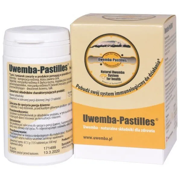 Uwemba Pastilles, suplement diety,  135 tabletek