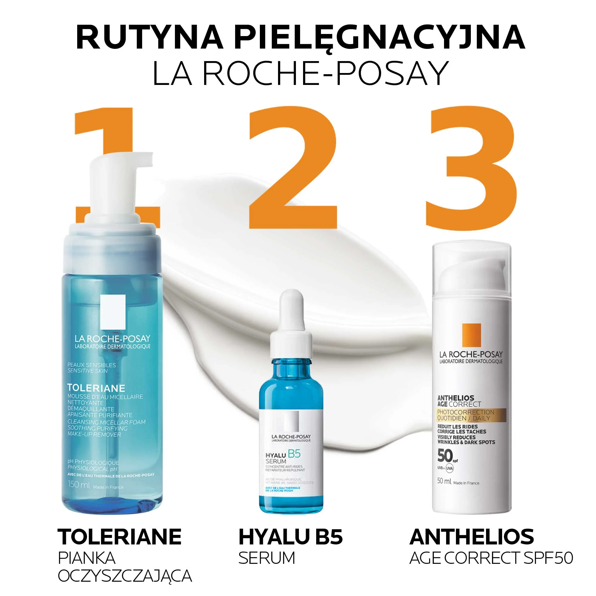 La Roche-Posay Anthelios, Codzienna fotoprotekcja przeciwstarzeniowa SPF 50, 50 ml