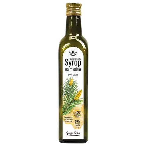 Oleofarm Syrop na miodzie pędy sosny, 250 ml