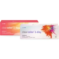 ClearLab ClearColor 1-Day Green FL334 kolorowe soczewki kontaktowe zielone -4,00, 10 szt.
