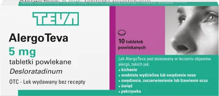 Alergo Teva 5 mg, 10 tabletek powlekanych