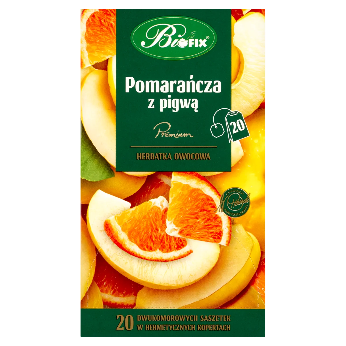 Bifix Premium Pomarańcza z Pigwą herbatka owocowa, 20 x 2 g
