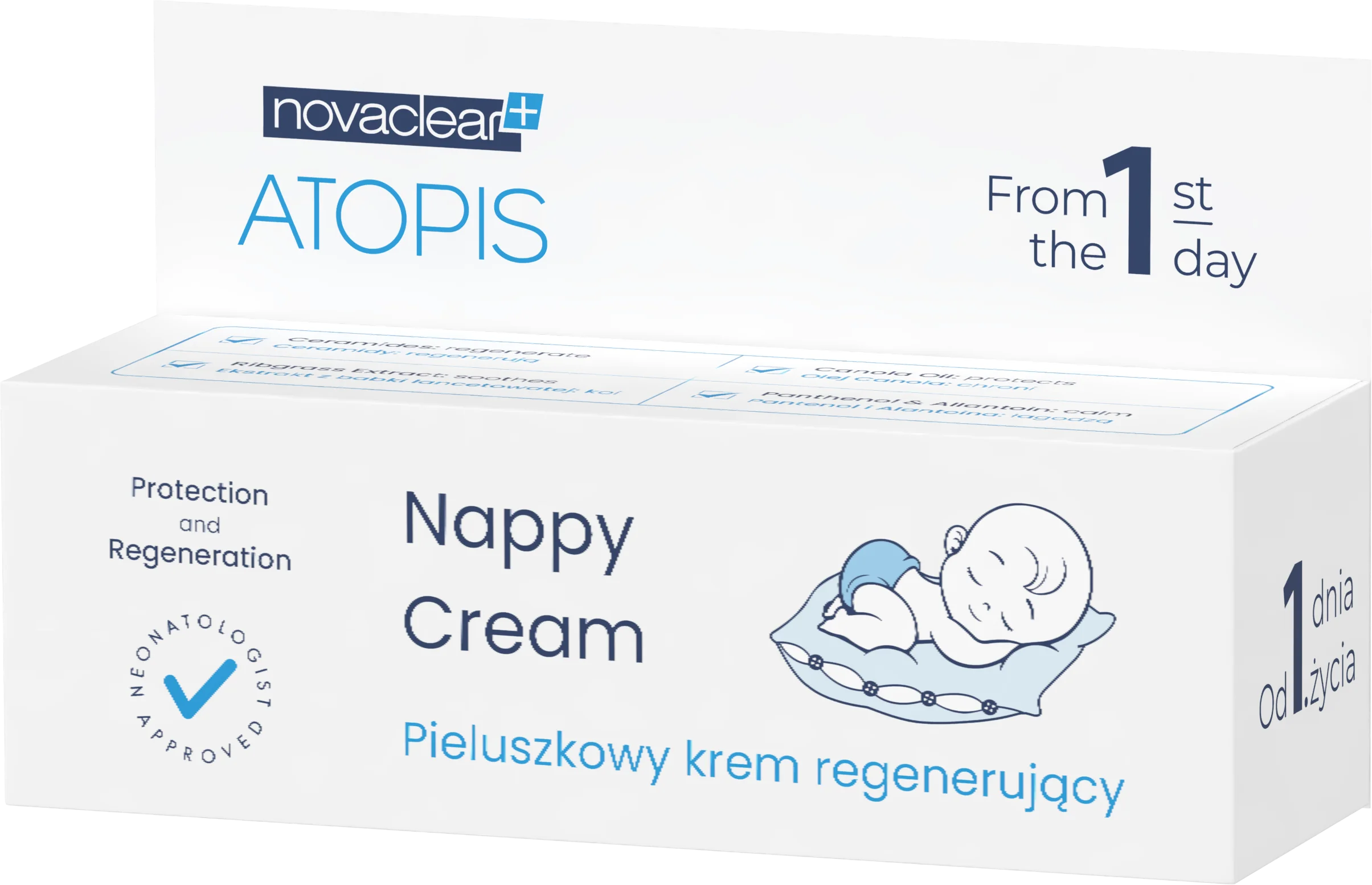 NovaClear Atopis Nappy Cream krem specjalistyczny regenerujący, 50 ml