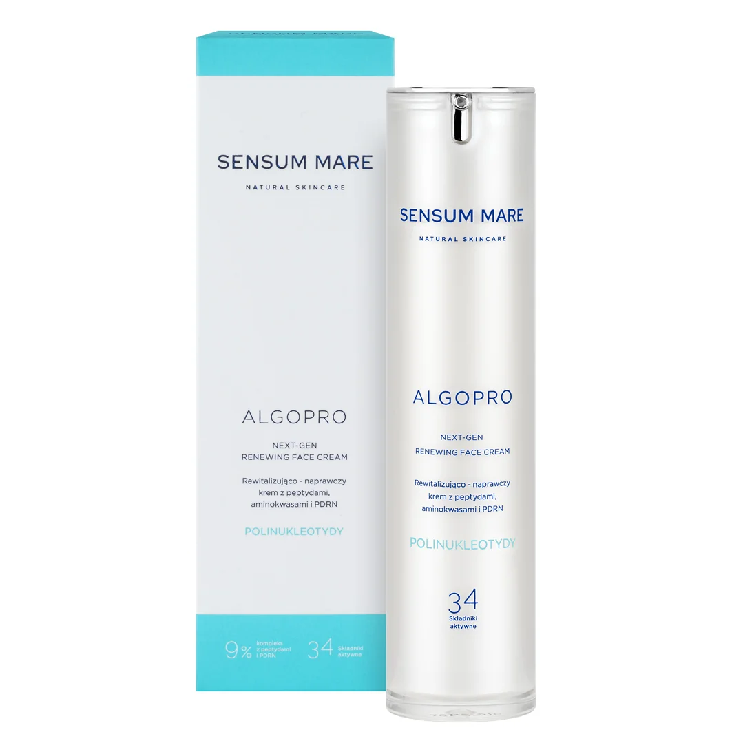 Sensum Mare Algopro rewitalizująco-naprawczy krem z 9% kompleksem peptydów i aminokwasów z PDRN, 50 ml