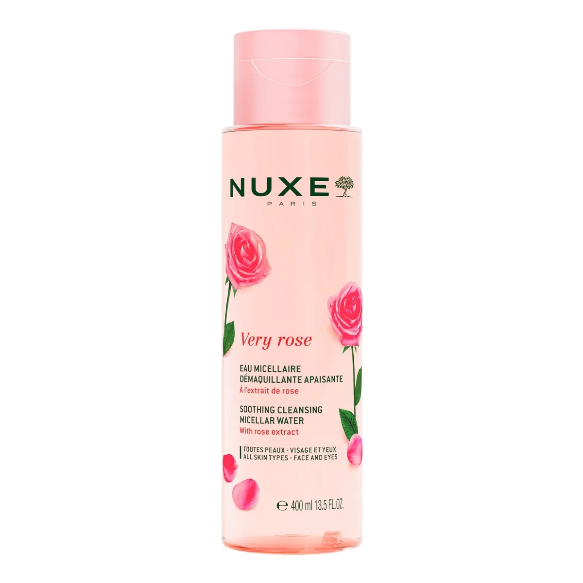 Nuxe Very Rose Zestaw łagodząca woda micelarna 3w1, 2 x 400 ml
