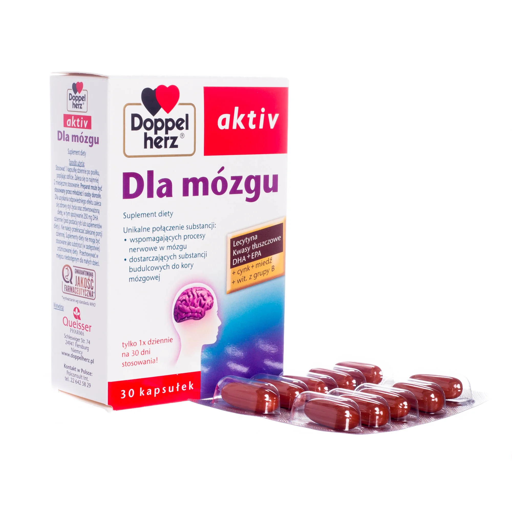 Doppel Herz Aktiv Dla Mózgu 30 kapsułek