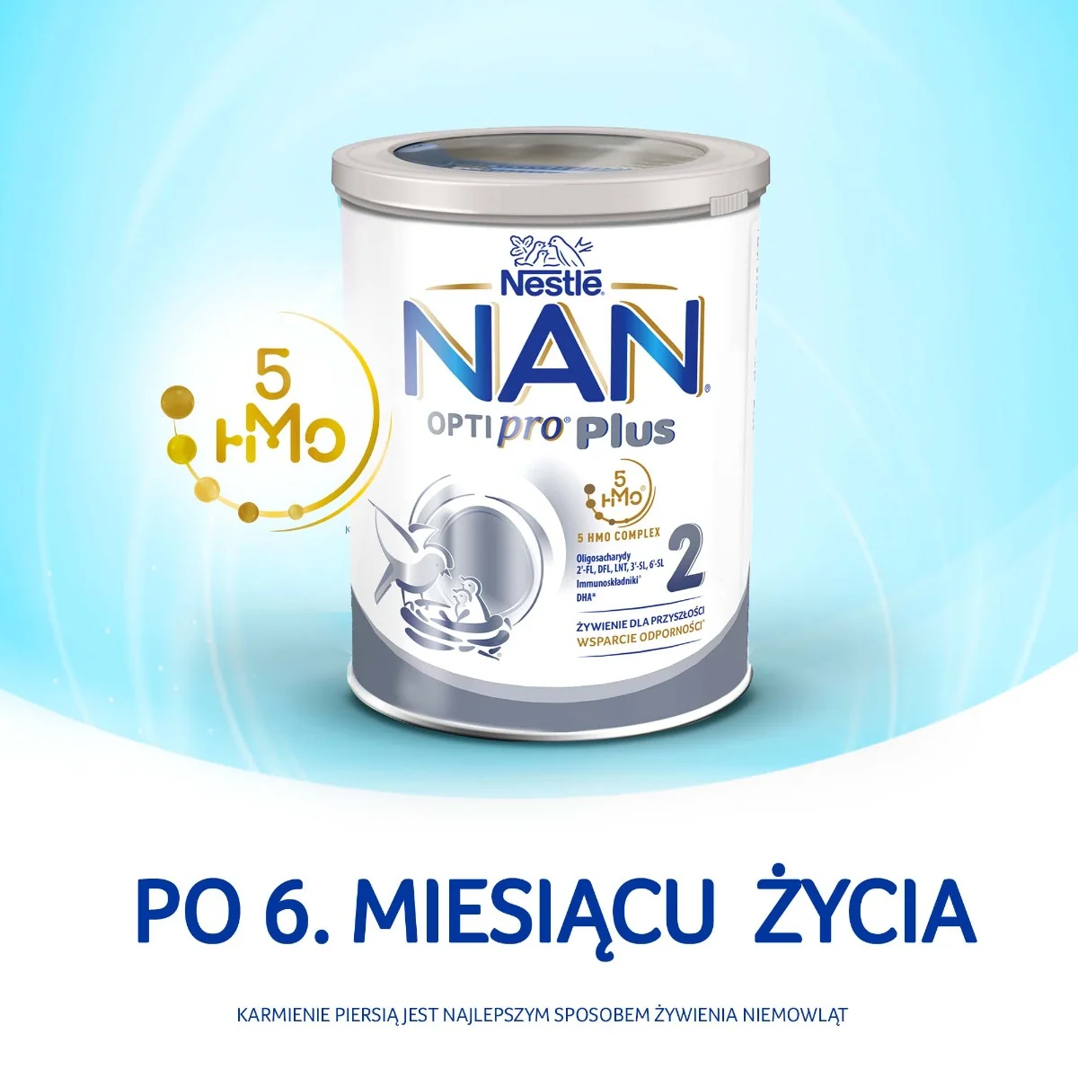 Nestle NAN Optipro Plus 2 HM-O 800 g, mleko modyfikowane powyżej 6 miesiąca