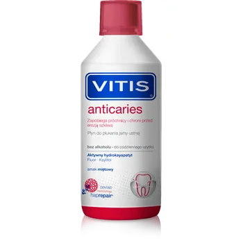 VITIS Anticaries, płyn do płukania jamy ustnej, smak miętowy, 500 ml 