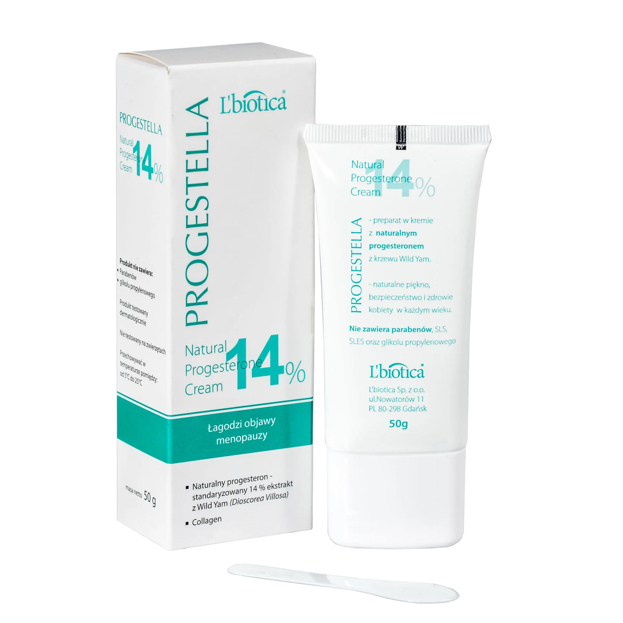 L'biotica Progestella Menopauza, krem z naturalnym progesteronem, 50 g 