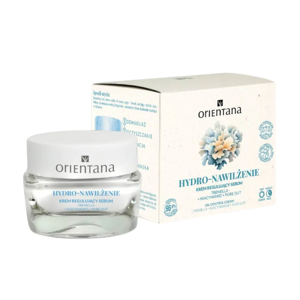 Orientana HYDRO-NAWILŻENIE Tremella Niacynamid Pore out krem regulujący sebum, 50 ml