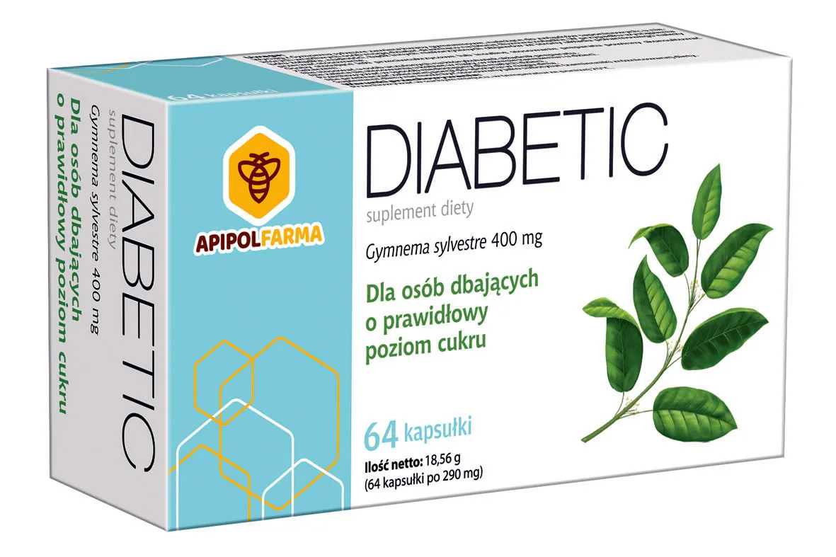 Diabetic Gymnema Silvestris, suplement diety, 64 kapsułki