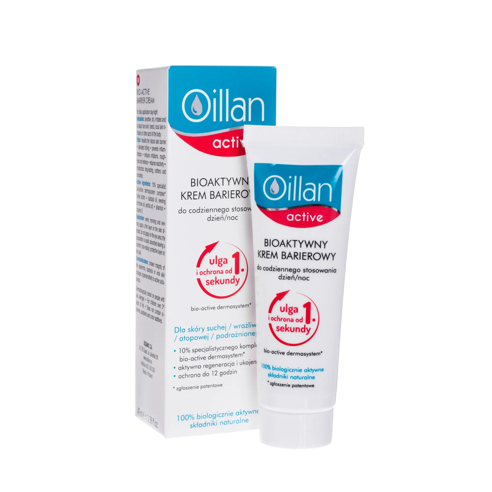 Oillan Active, bioaktywny krem barierowy, 40 ml