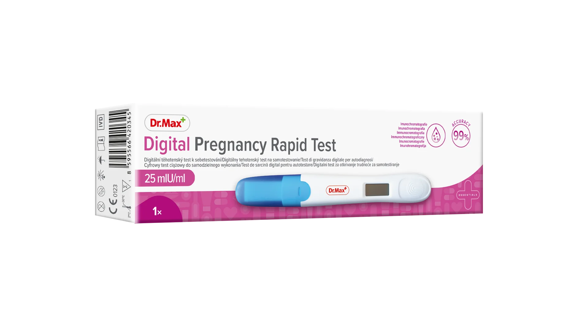 Digital Pregnancy Test Dr. Max, cyfrowy test ciążowy, 1 sztuka | drmax ...