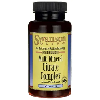 Swanson Multi Mineral Citrate Complex, suplement diety, 60 kapsułek 
