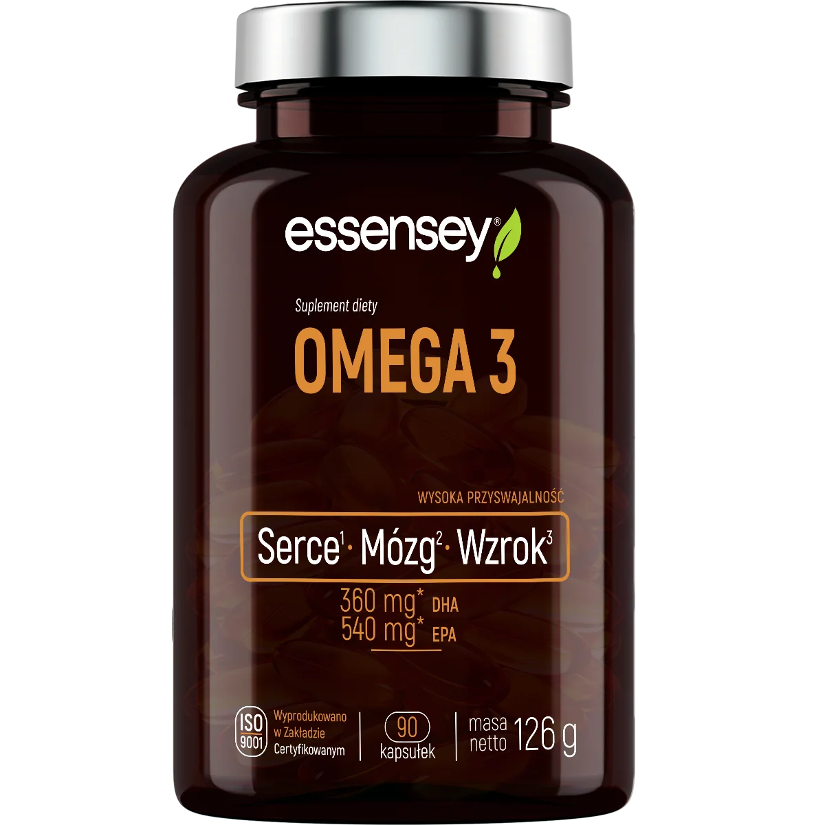 Essensey Kwasy tłuszczowe Omega 3 90 kapsułek