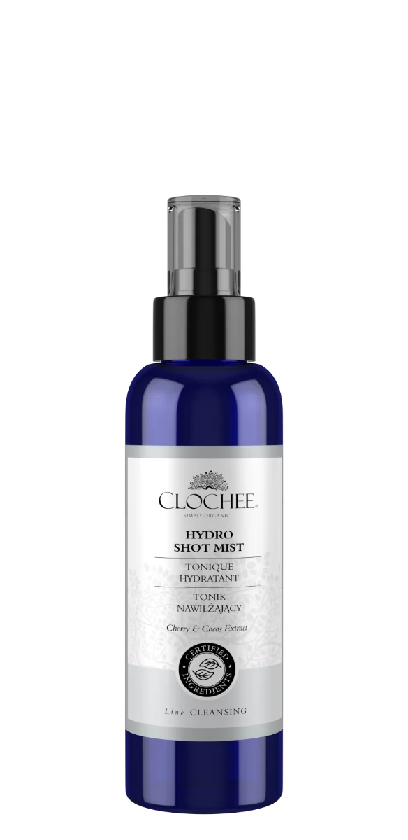 Clochee Simply Organic Hydro Shot Mist tonik nawilżający, 100 ml