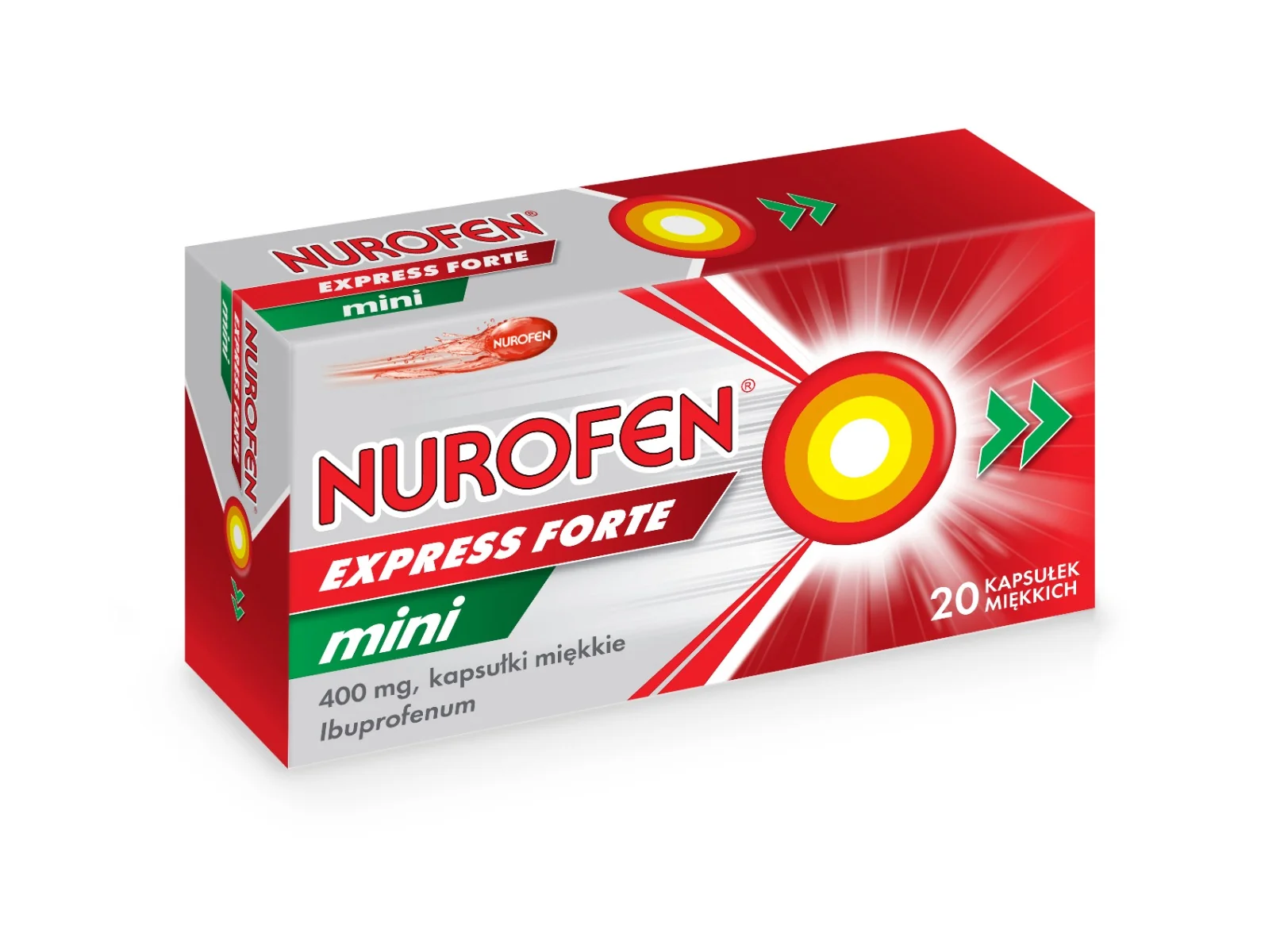 Nurofen Express Forte Mini 400 mg 20 kapsułek miękkich