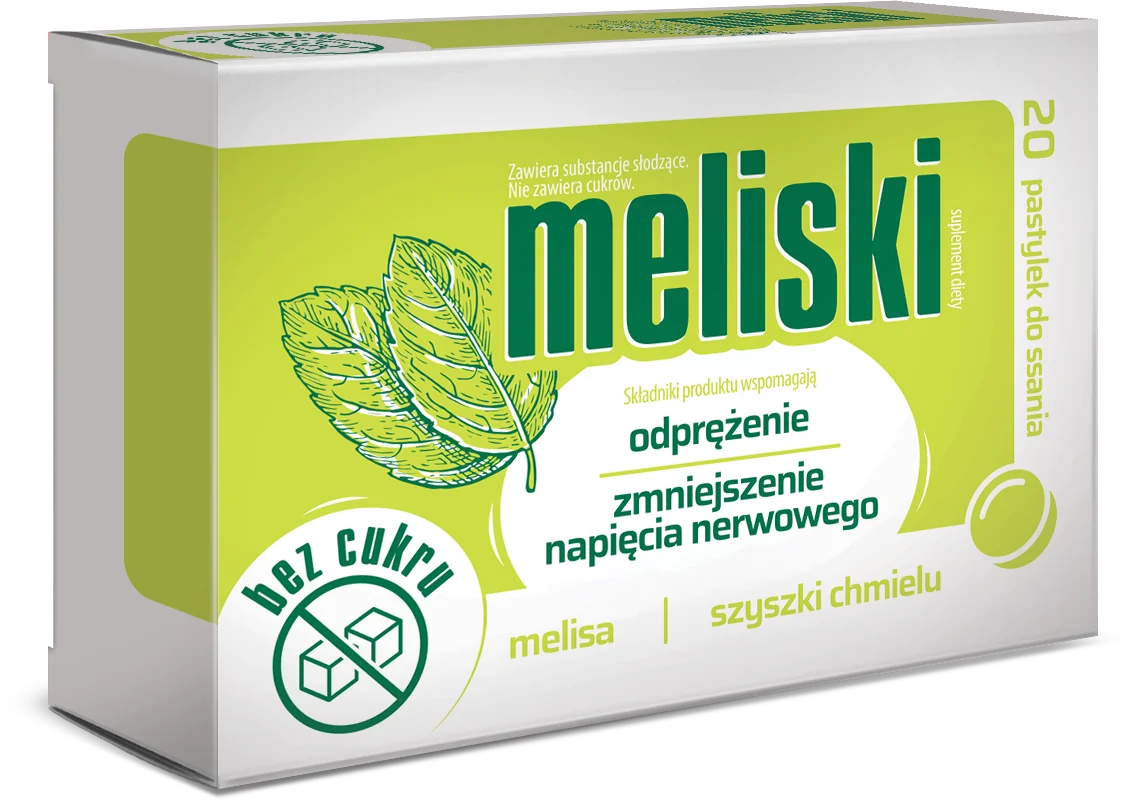 Meliski suplement diety, 20 pastylek do ssania