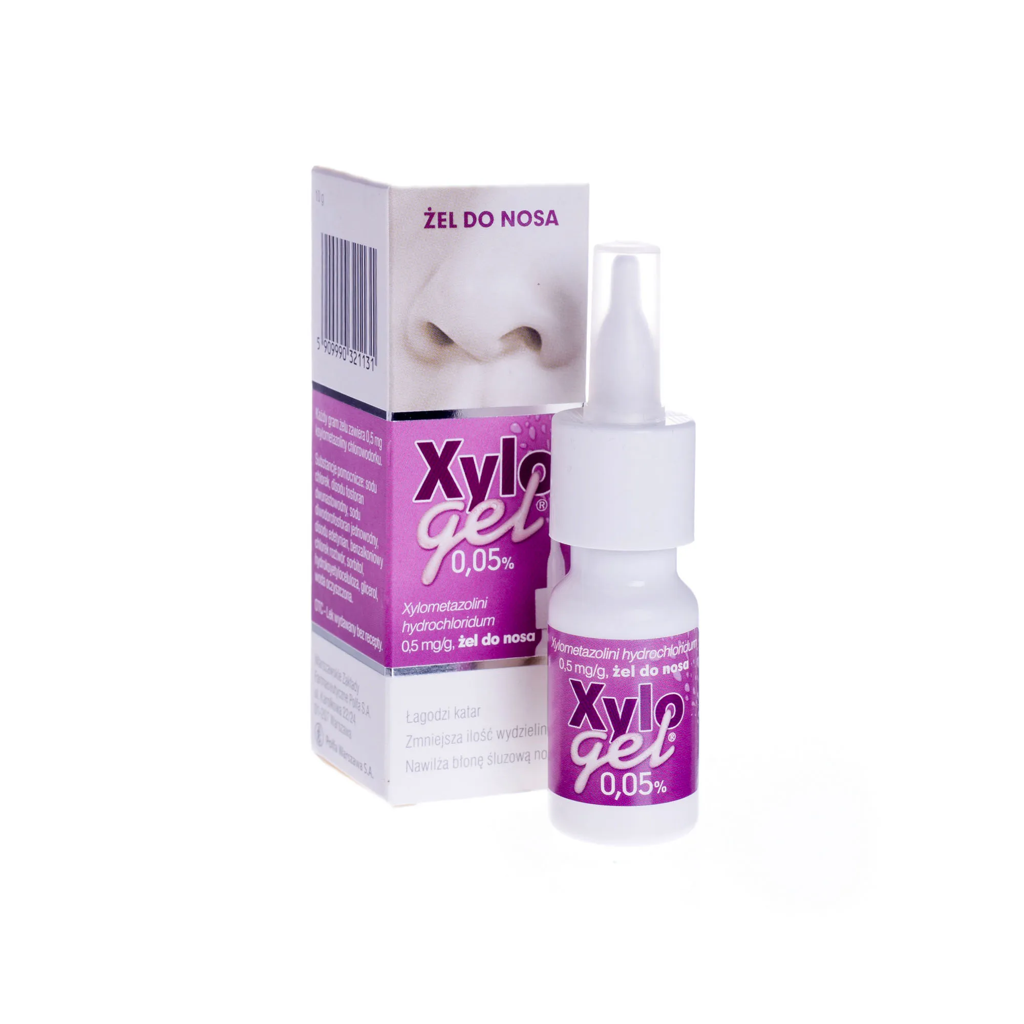 Xylogel dla dzieci, 0,05%, 0,5 mg/g, żel do nosa, 10 g