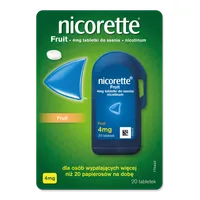 Nicorette Fruit, 4 mg, 20 tabletek do ssania