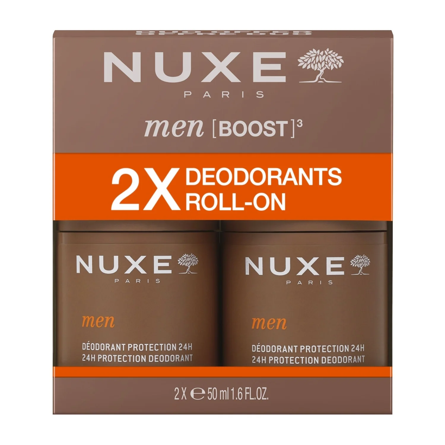 Nuxe Men Boost Zestaw dezodorant 24H, 2 x 50 ml