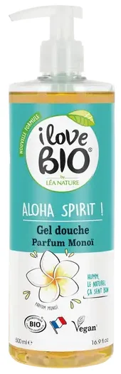 I love BIO Aloha Spirit! organiczny żel pod prysznic Monoï, 500 ml