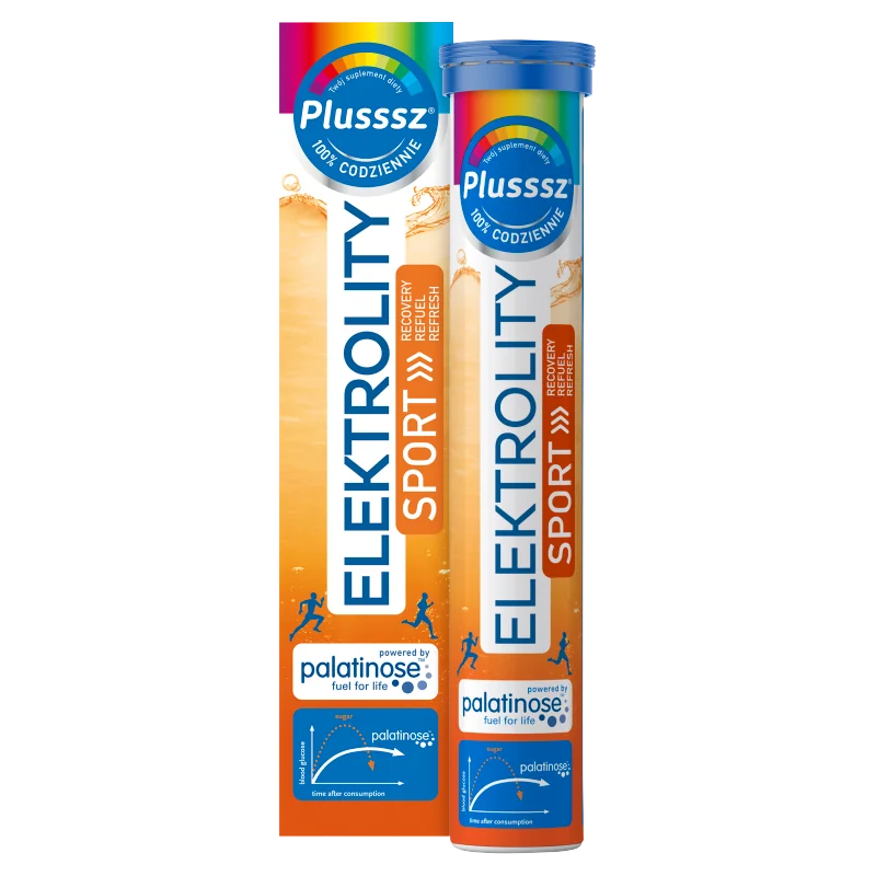 Plusssz Elektrolity Sport 100% Complex suplement diety, 24 tabletek