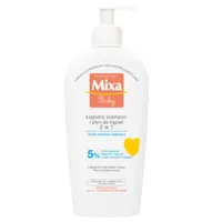  Mixa Baby, łagodny szampon i płyn do kąpieli 2w1, 400 ml