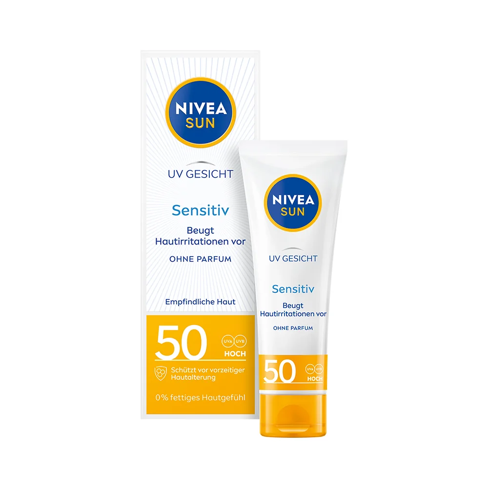 Nivea Sun Cream Sensitive krem przeciwłoneczny SPF 50, 50 ml