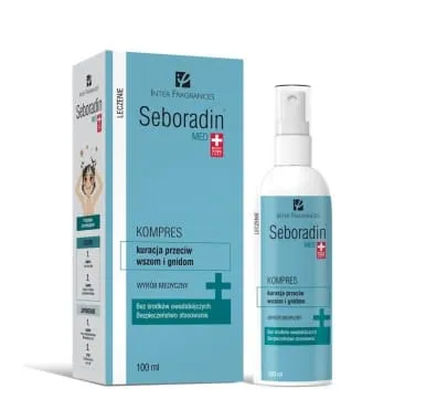 Seboradin Med, kuracja przeciw wszom i gnidom, 100 ml