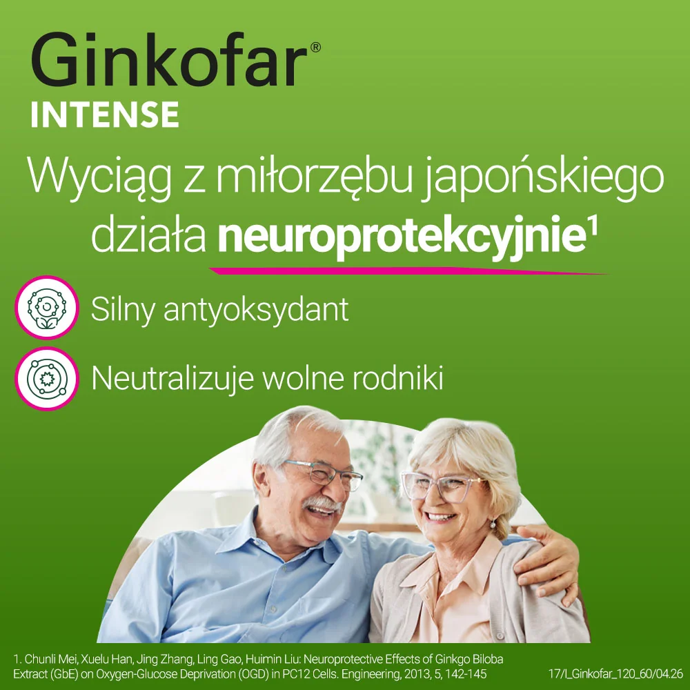 Ginkofar Intense 120 mg, 60 tabletek powlekanych