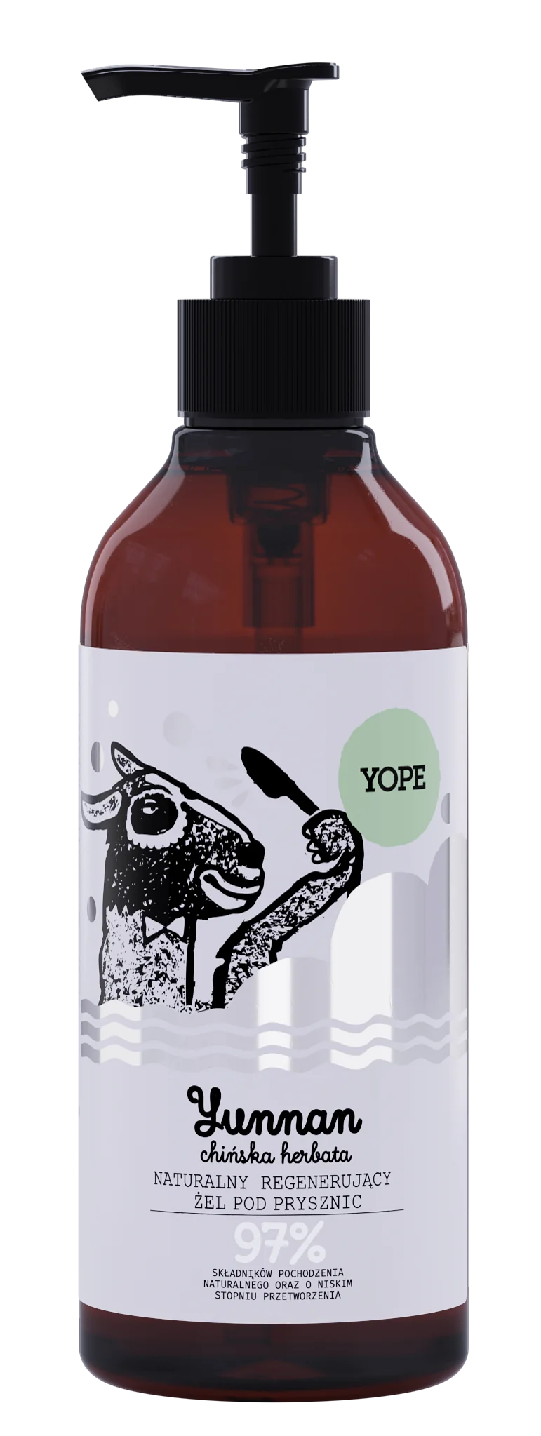 YOPE żel pod prysznic 97% Yuannan, 400 ml