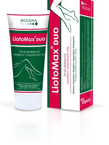 LiotoMax DUO, żel do pielęgnacji obolałych i zmęczonych nóg, 100 g