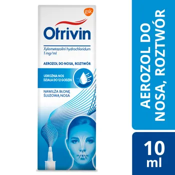 Otrivin 1 mg/ml, aerozol do nosa, 10 ml 