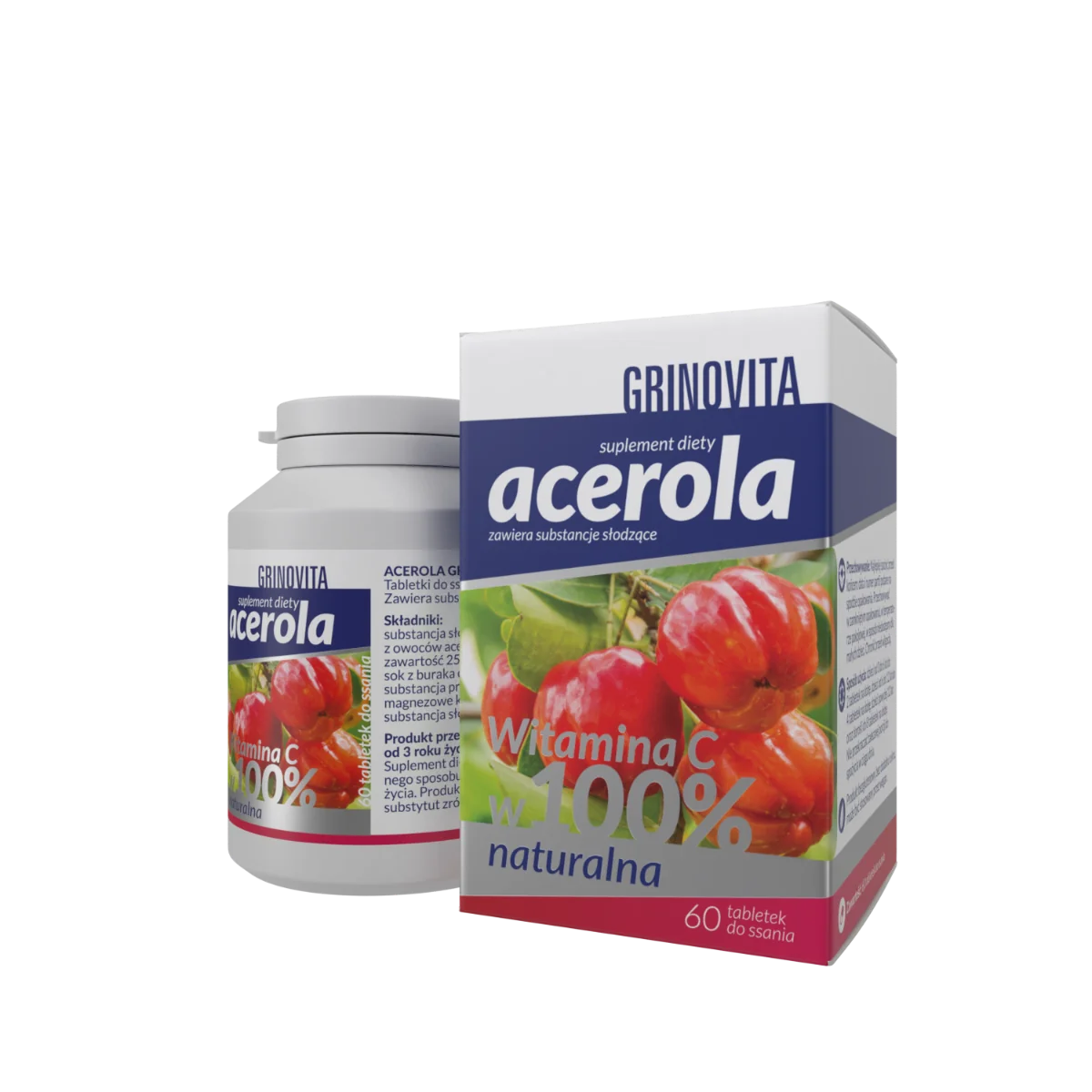 Acerola Grinovita 60 tabletek do ssania