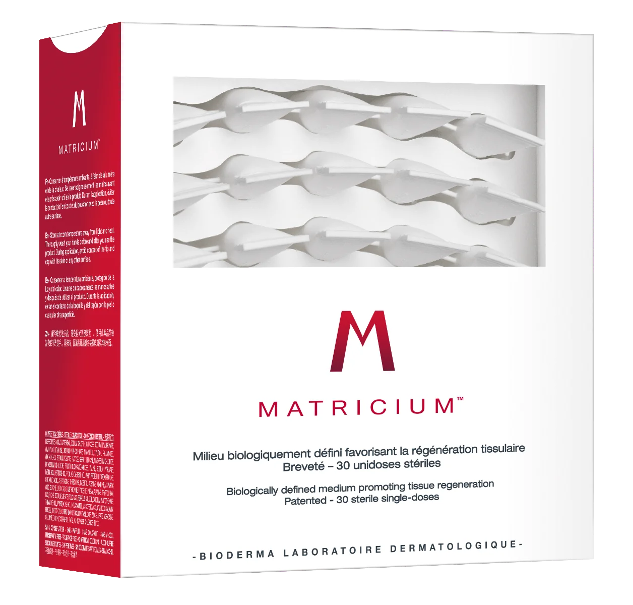 Bioderma Matricium regenerująca kuracja stymulująca odnowę skóry, 30 ampułek po 1 ml
