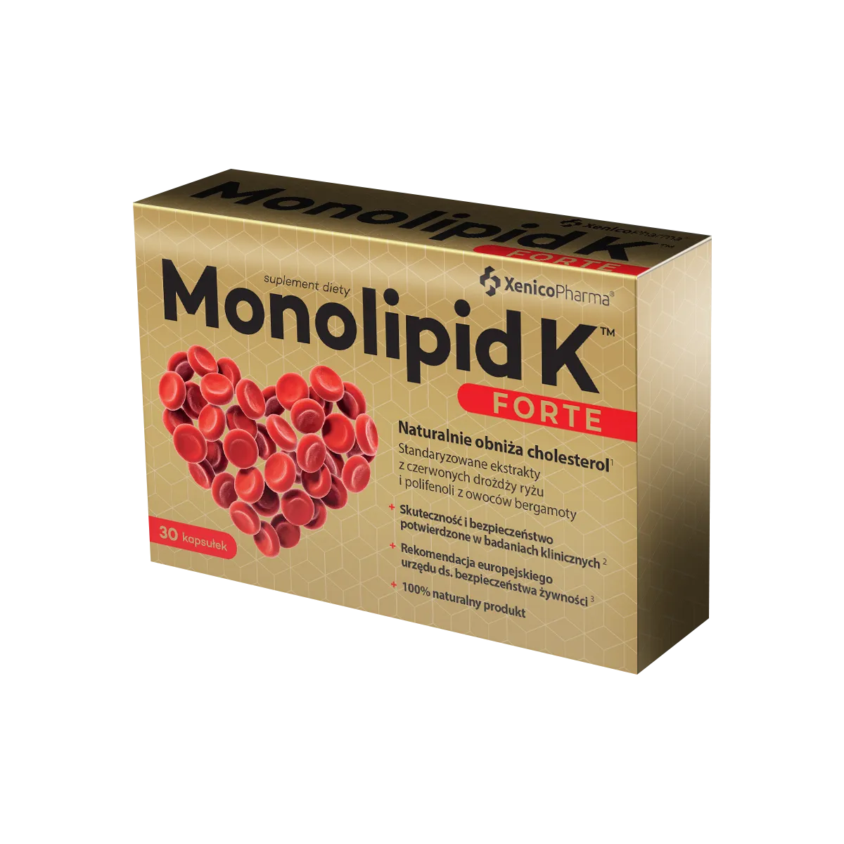 Monolipid K forte, suplement diety, kapsułka miękka, 30 sztuk