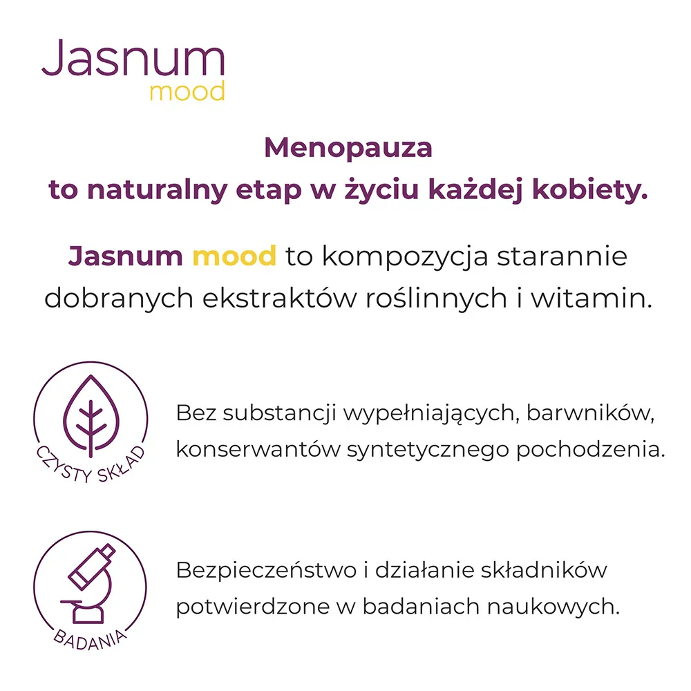 Jasnum Mood, suplement diety, 30 kapsułek 