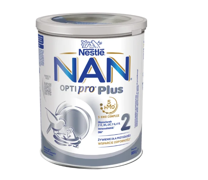 Nestle NAN Optipro Plus 2 HM-O 800 g, mleko modyfikowane powyżej 6 miesiąca