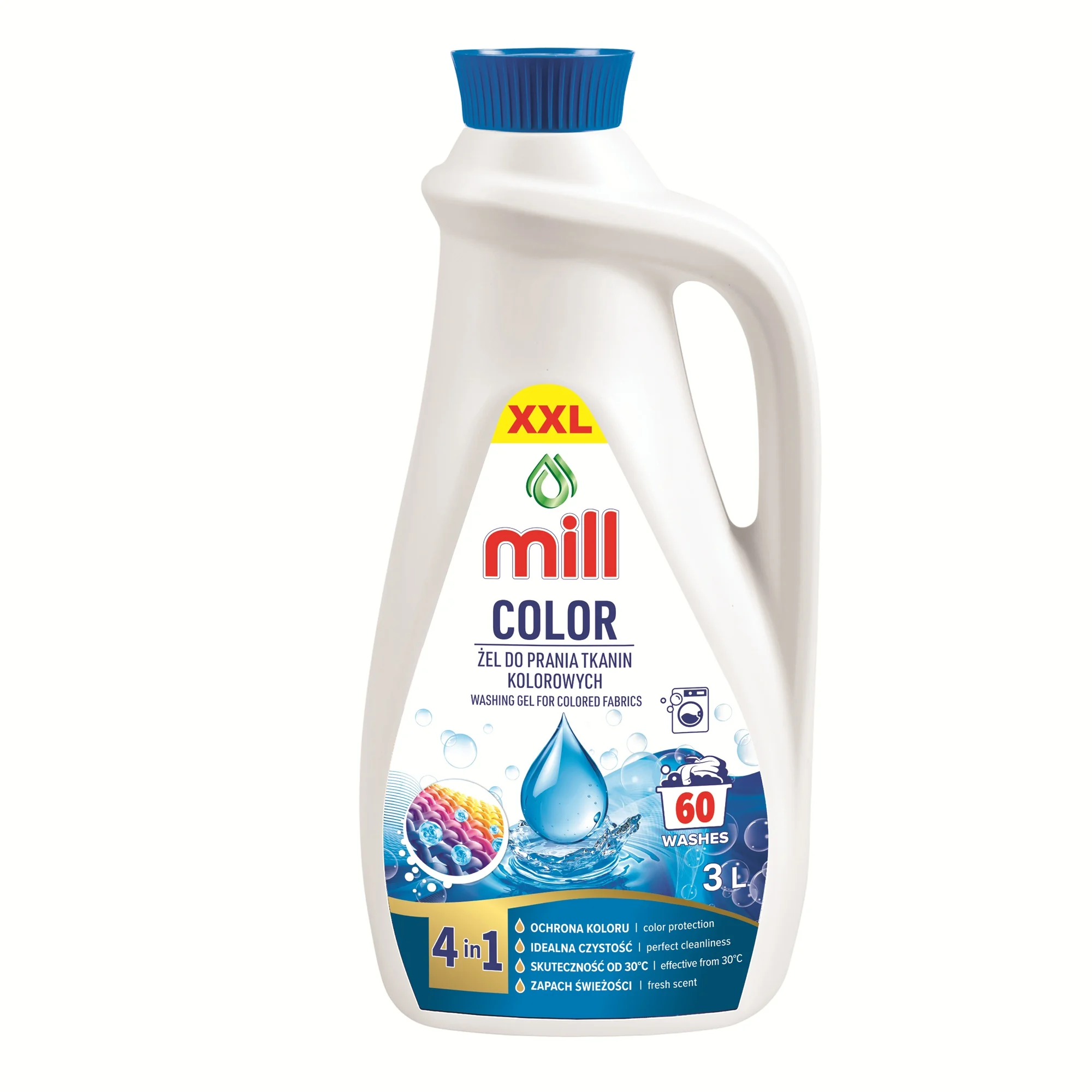 Mill Color żel do prania tkanin kolorowych, 3 l