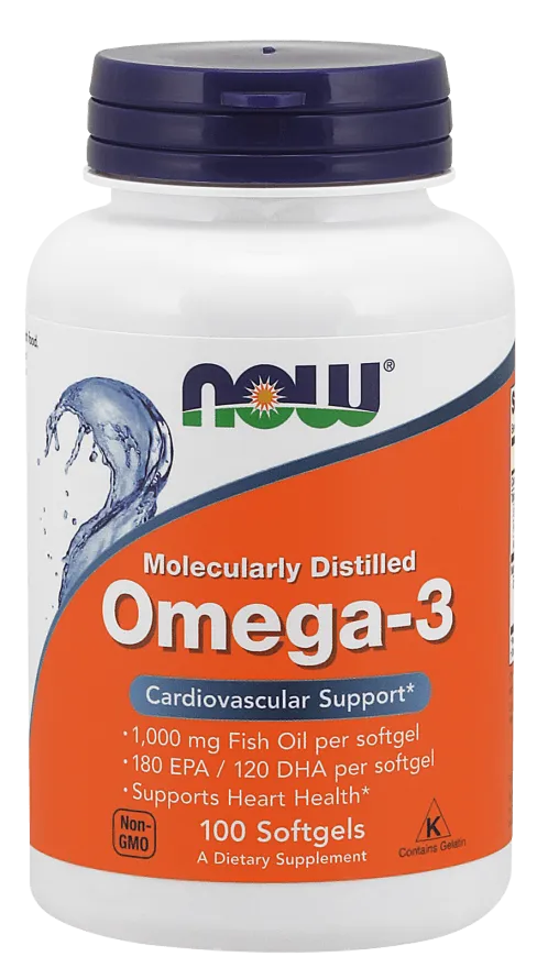 Now Foods Omega-3, suplement diety, 200 kapsułek