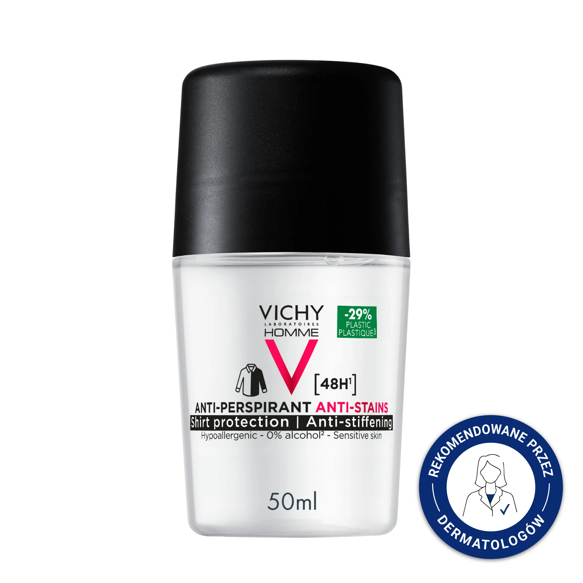 Vichy Homme antyperspirant roll-on 48 h, 50 ml